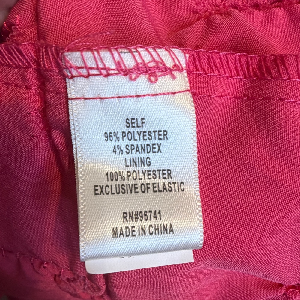 Textured Hot Pink Mini Dress with Puff Sleeves - Picture 4 of 6